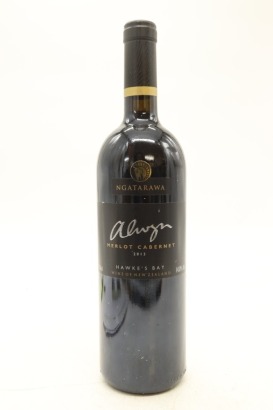 (1) 2013 Ngatarawa Wines Alwyn Winemaker's Reserve Merlot - Cabernet, Hawke's Bay