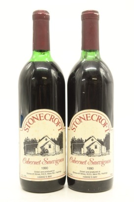 (2) 1990 Stonecroft Cabernet Sauvignon, Hastings (UMS)