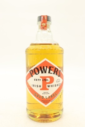 (1) Powers Gold Label Hand Crafted Triple Distilled Irish Whiskey, County Cork, 43.2% ABV