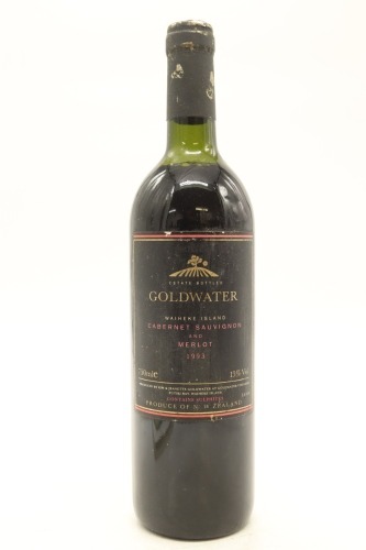 (1) 1993 Goldwater Estate Cabernet Sauvignon - Merlot, Waiheke Island