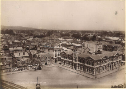 FRANK COXHEAD Christchurch from Cathedral, NZ