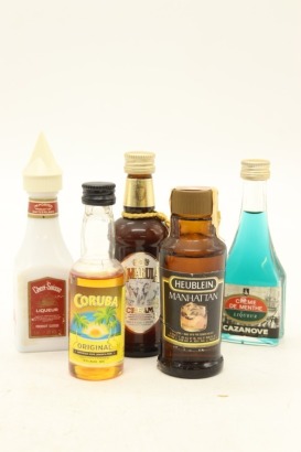 (1) Mixed Miniatures, 5 Bottles Sold as One Lot
