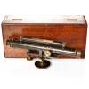 An Antique Victorian Telescopic Bronzed Finish Brass Transit Sight Level by 'Henry Hughes & Son', London