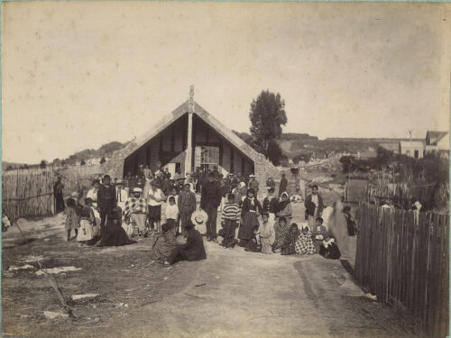 PHOTOGRAPHER UNKNOWN The Maori [sic] Meeting House, Ohinemutu