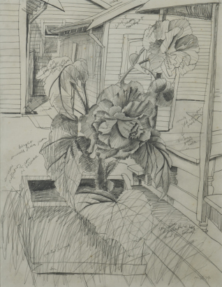 MICHAEL SMITHER Pot Plant on the Porch
