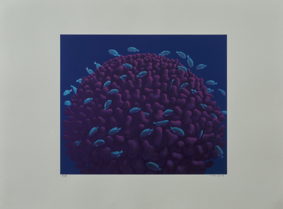 MICHAEL SMITHER Coral Head with Fish