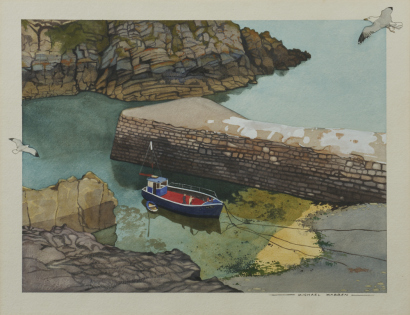 MICHAEL WARREN Casting Off- Stackpool Quay, Dyfed, Wales