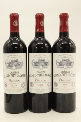 (3) 2018 Chateau Grand-Puy-Lacoste, Pauillac [JR17]