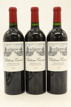 (3) 2018 Chateau Canon, Saint-Emilion Grand Cru [RP97] [JR18]