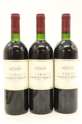 (3) 1994 Te Mata Estate Coleraine, Hawke's Bay