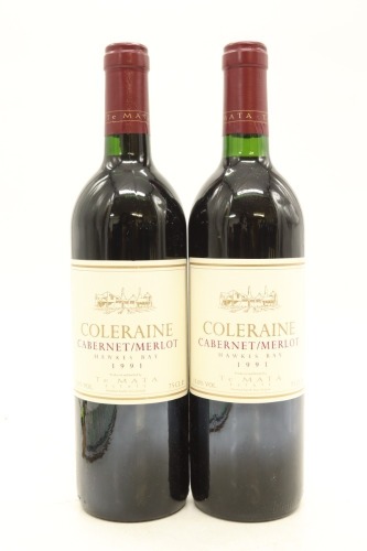 (2) 1991 Te Mata Estate Coleraine, Hawke's Bay