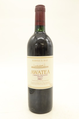 (1) 1987 Te Mata Estate 'Awatea' Cabernets - Merlot, Hawke's Bay