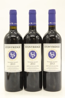 (3) 2013 Stonyridge Vineyard Larose, Waiheke Island