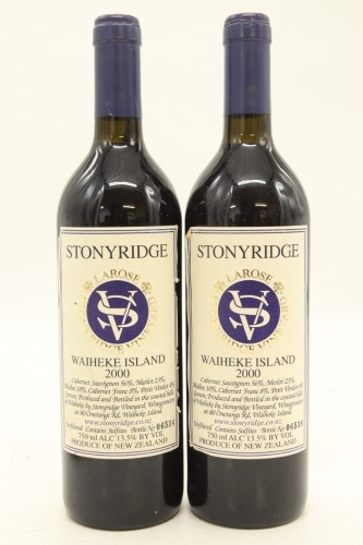 (2) 2000 Stonyridge Vineyard Larose, Waiheke Island