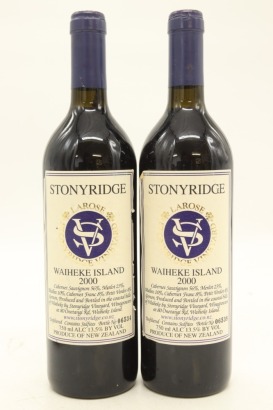 (2) 2000 Stonyridge Vineyard Larose, Waiheke Island