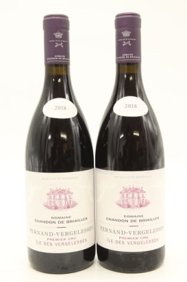 (2) 2018 Domaine Chandon de Briailles Ile des Vergelesses, Pernand-Vergelesses Premier Cru