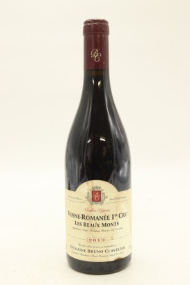 (1) 2019 Domaine Bruno Clavelier Les Beaux Monts Vieilles Vignes, Vosne-Romanee Premier Cru