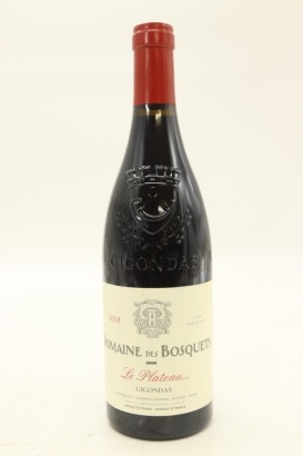 (1) 2018 Domaine des Bosquets Gigondas Le Plateau, Rhone [JR16.5] [RP95]