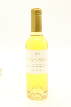 (1) 2016 Chateau Climens, Sauternes - Barsac, 375ml [JR17.5]