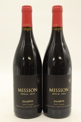 (2) 2019 Mission Estate Winery Jewelstone Syrah, Gimblett Gravels