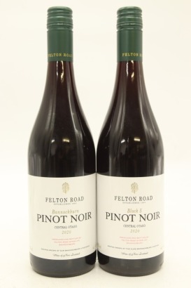 (1) 2020 Felton Road Block 5 & Bannockburn Pinot Noir, Bannockburn, 2 Bottles Sold as One Lot