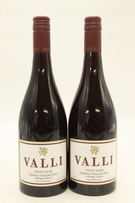 (2) 2019 Valli Gibbston Vineyards Pinot Noir, Gibbston [JR16.5]