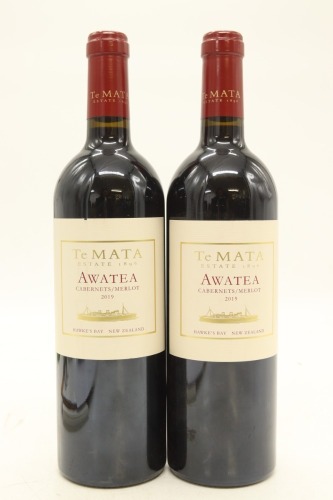 (2) 2019 Te Mata Estate Awatea Cabernets Merlot, Hawke's Bay