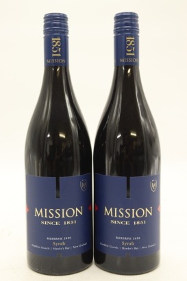 (2) 2020 Mission Estate Winery Reserve Syrah, Gimblett Gravels
