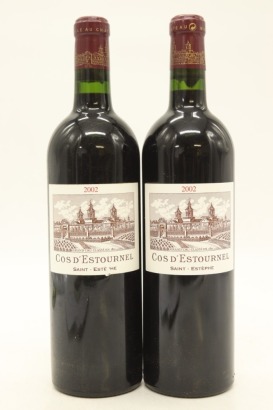 (2) 2002 Chateau Cos d'Estournel, Saint-Estephe [JR17]