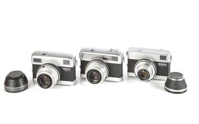 CARL ZEISS JENA (Germany): Three 35mm Viewfinder Cameras