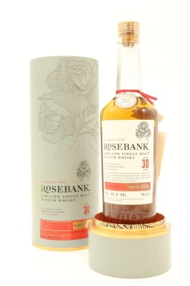 (1) 1990 Rosebank 30 Year Old Release 1 Bottled 2020 Single Malt Scotch Whisky, Lowlands, 48.6% ABV (GB)