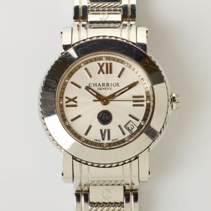 Stainless Steel, Charriol Geneve, Quartz Wristwatch with Box and Paperwork, circa 2014