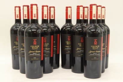 (12) 2022 Church Road Grand Reserve Merlot - Cabernet Sauvignon, Hawke's Bay