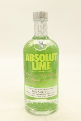 (1) Absolut Lime Flavored Vodka, Sweden, 40% ABV