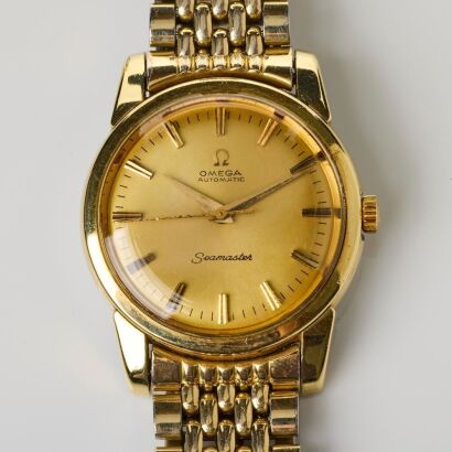Gold Capped / Stainless Steel, Omega Seamaster with Box /Paperwork, circa 1966