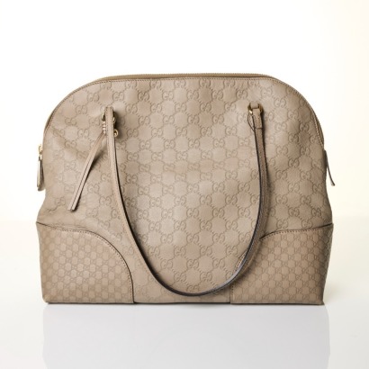 Gucci, Grey Guccissima Bree Top Handle Tote Bag