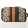 Gucci, Black / Grey Diamante Web Canvas Medium Joy Boston Bag - 3