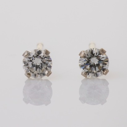 14ct White Gold, 0.24ct Diamond Stud Earrings