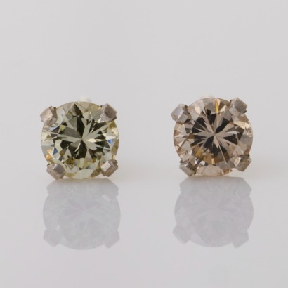 14ct White Gold, 0.50ct Diamond Stud Earrings