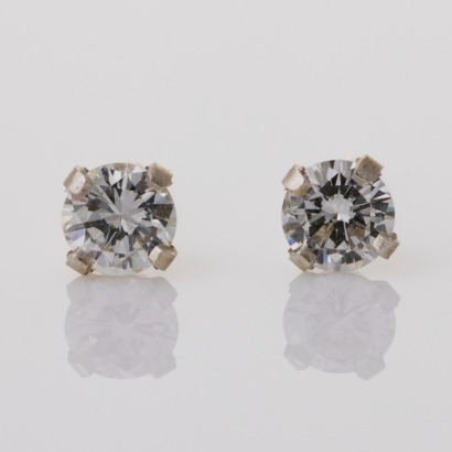 14ct White Gold, 0.40ct Diamond Stud Earrings