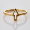 Karen Walker, Superfine Runway Arrow Ring with Box, Size D