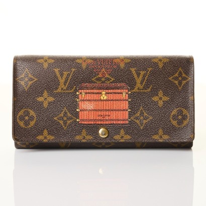 Louis Vuitton, Limited Edition, Monogram Inventeur Trunks & Lock Sarah Wallet with Box