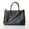 Prada, Black Saffiano Leather Tote Bag with Box