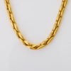 18ct Yellow Gold, 42cm Woven Hollow Link Necklace