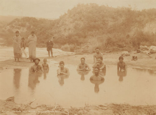 BURTON BROTHERS In the Hot Bath, Whakarewarewa