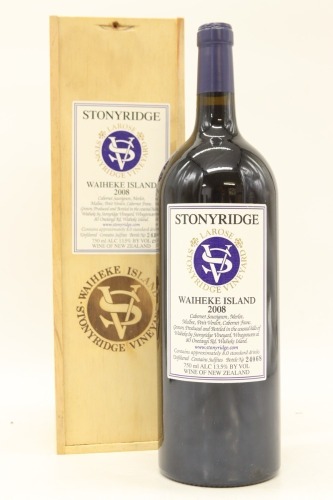 (1) 2008 Stonyridge Vineyard Larose, Waiheke Island, 1500ml (GB)