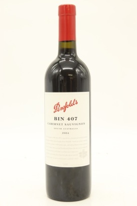 (1) 2004 Penfolds Bin 407 Cabernet Sauvignon, South Australia