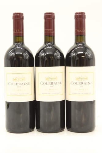 (3) 2008 Te Mata Estate Coleraine, Hawke's Bay [BC96]