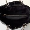 Christian Dior, Black Cannage Quilted Patent Leather Soft Tote Bag - 4