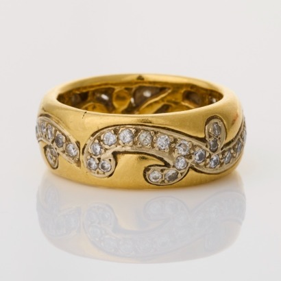 18ct Yellow Gold, Modern, 0.55ct Diamond Ring
